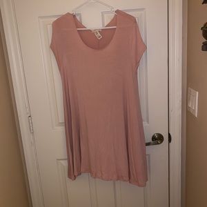 Pink T-shirt Dress